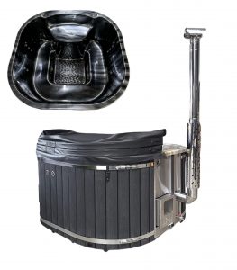 Acrylic Tub with Internal Wood Stove